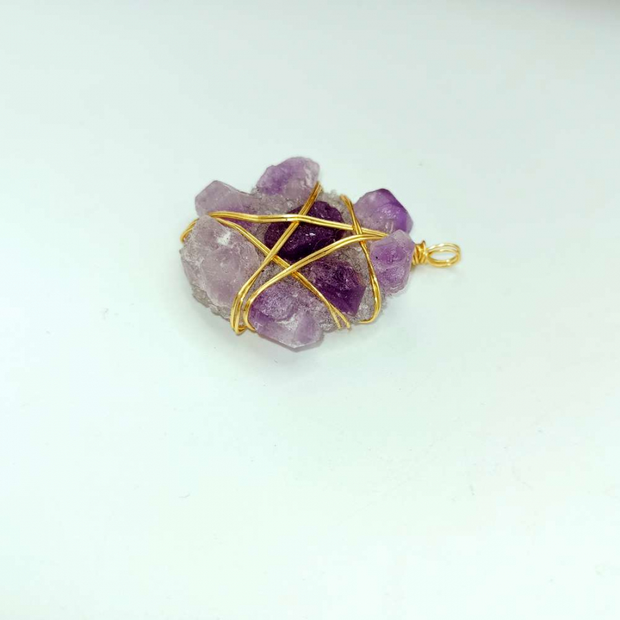 thumbAMETİST DOĞAL TAŞ KOLYE UCU