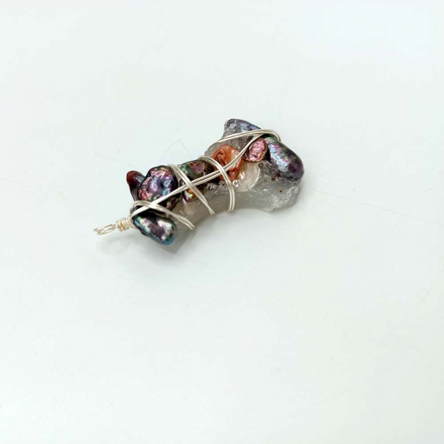 thumbBAROK İNCİ - KRİSTAL KUVARS DOĞAL TAŞ KOLYE