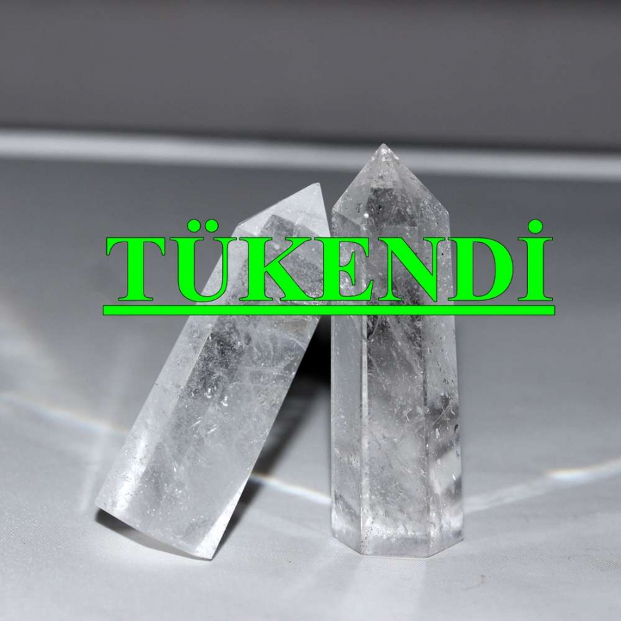 KRİSTAL KUVARS ( PİRAMİT-KULE ) PARÇA DOĞAL TAŞ